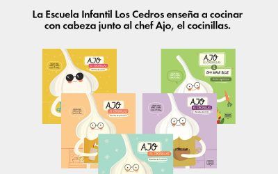 La escuela infantil Los Cedros enseña a cocinar con cabeza junto al chef ‘Ajo, el cocinillas’.